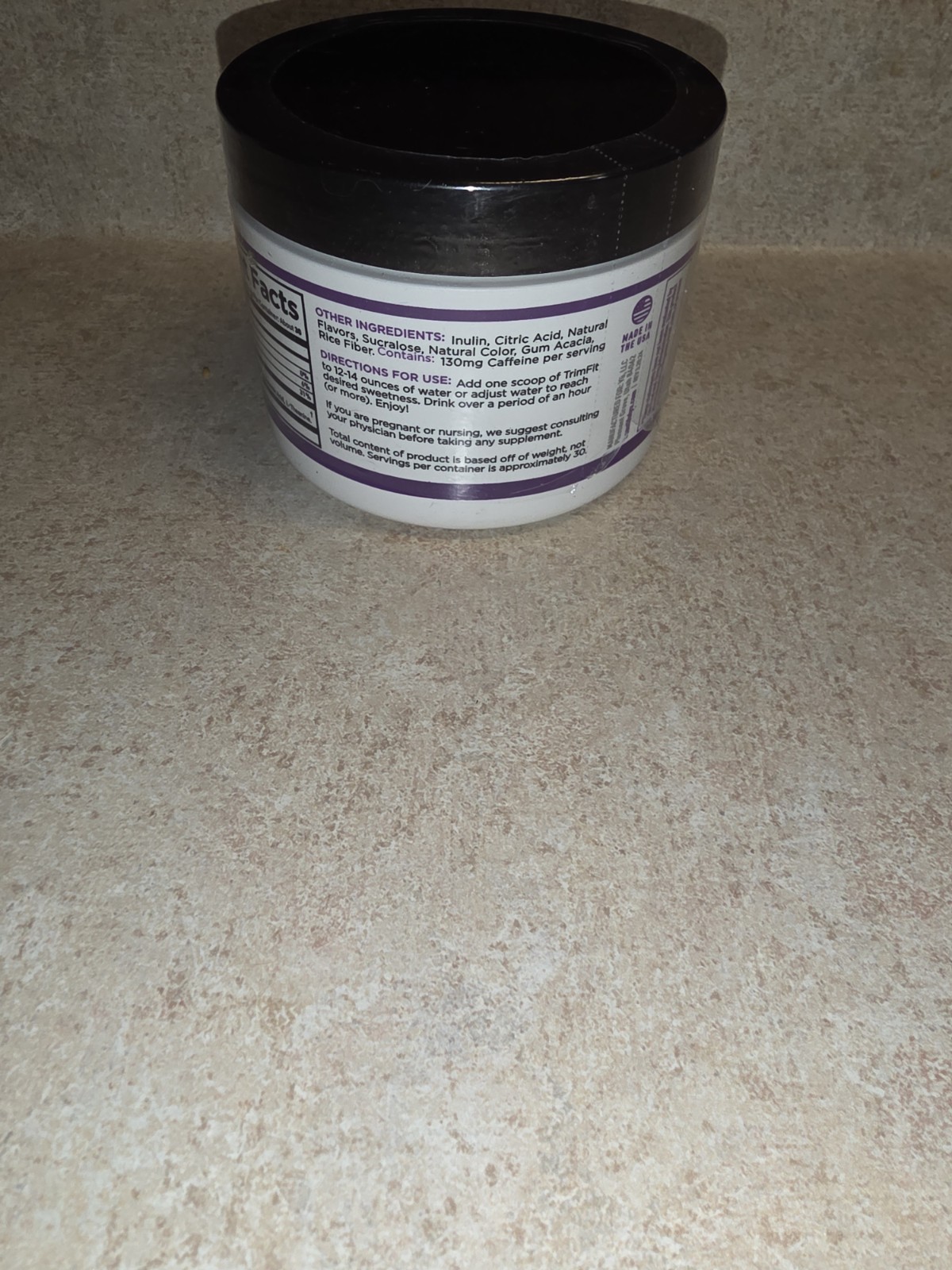 Yu Beauty TRIM FIT Dietary Berry Burn Fat Energy Control Appetite Supplement