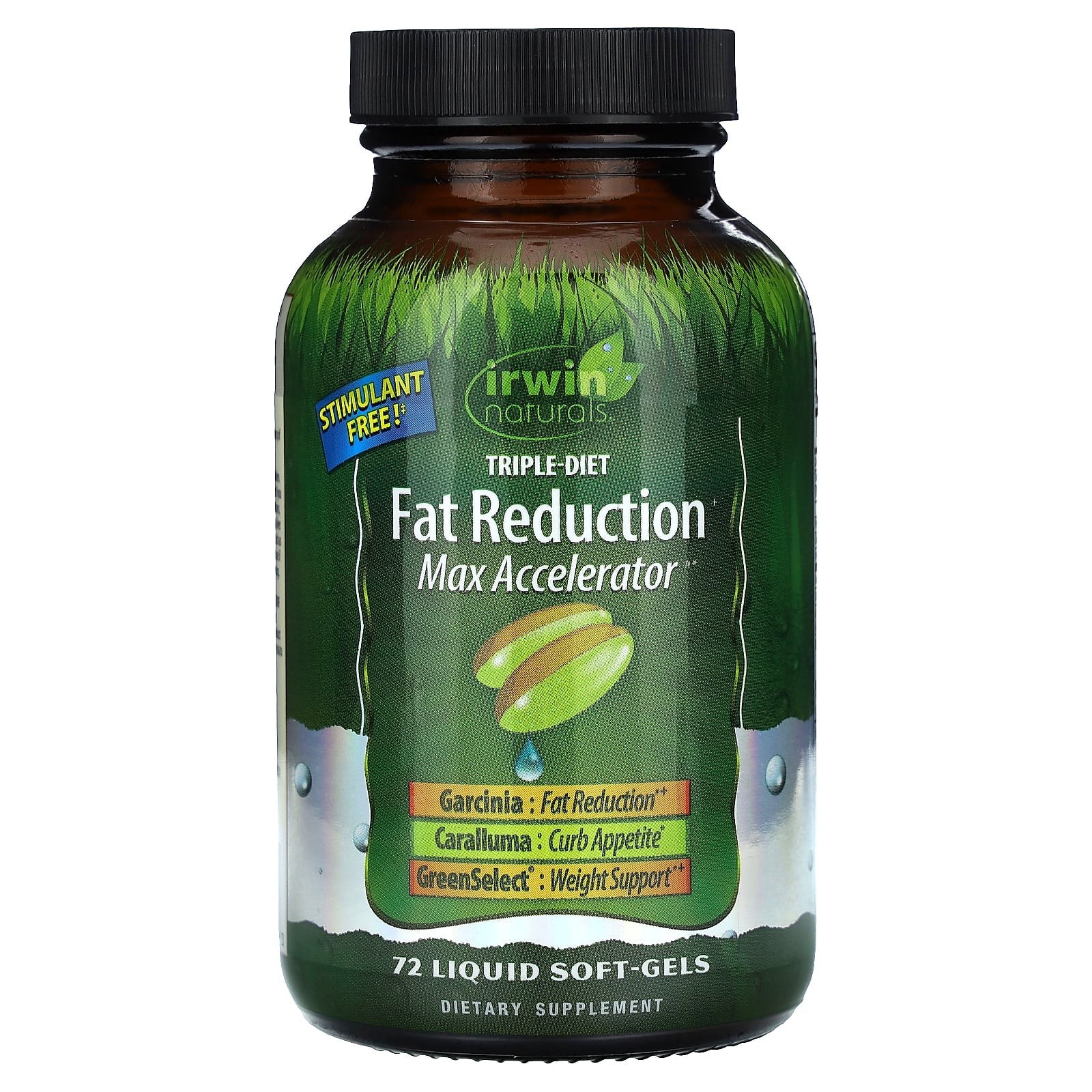 2 X Irwin Naturals, Triple-Diet Fat Reduction Max Accelerator, 72 Liquid Soft-G