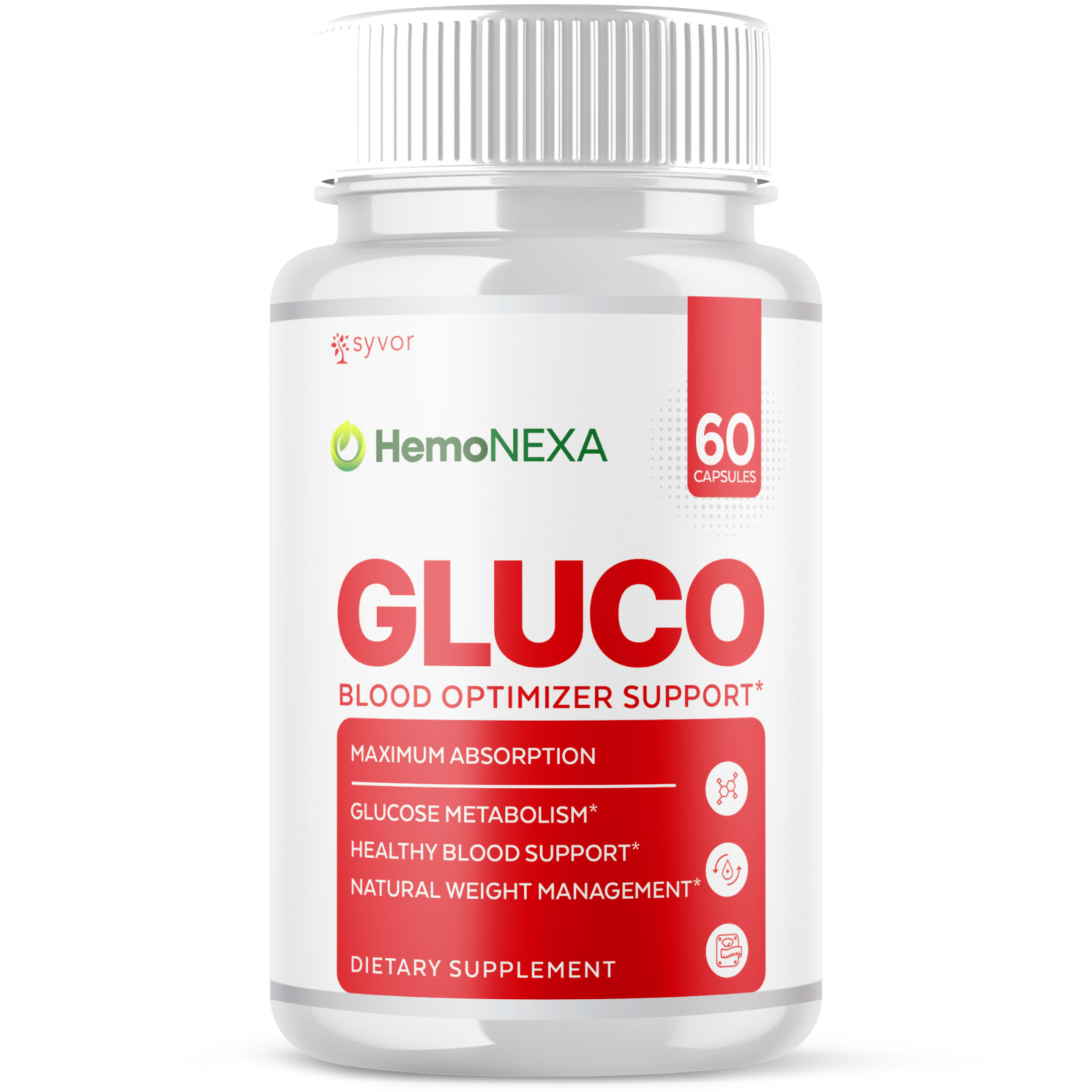(1 Pack) HemoNexa Pills Advanced Blood Health Support Vitamin Hemo Nexa 60 Caps