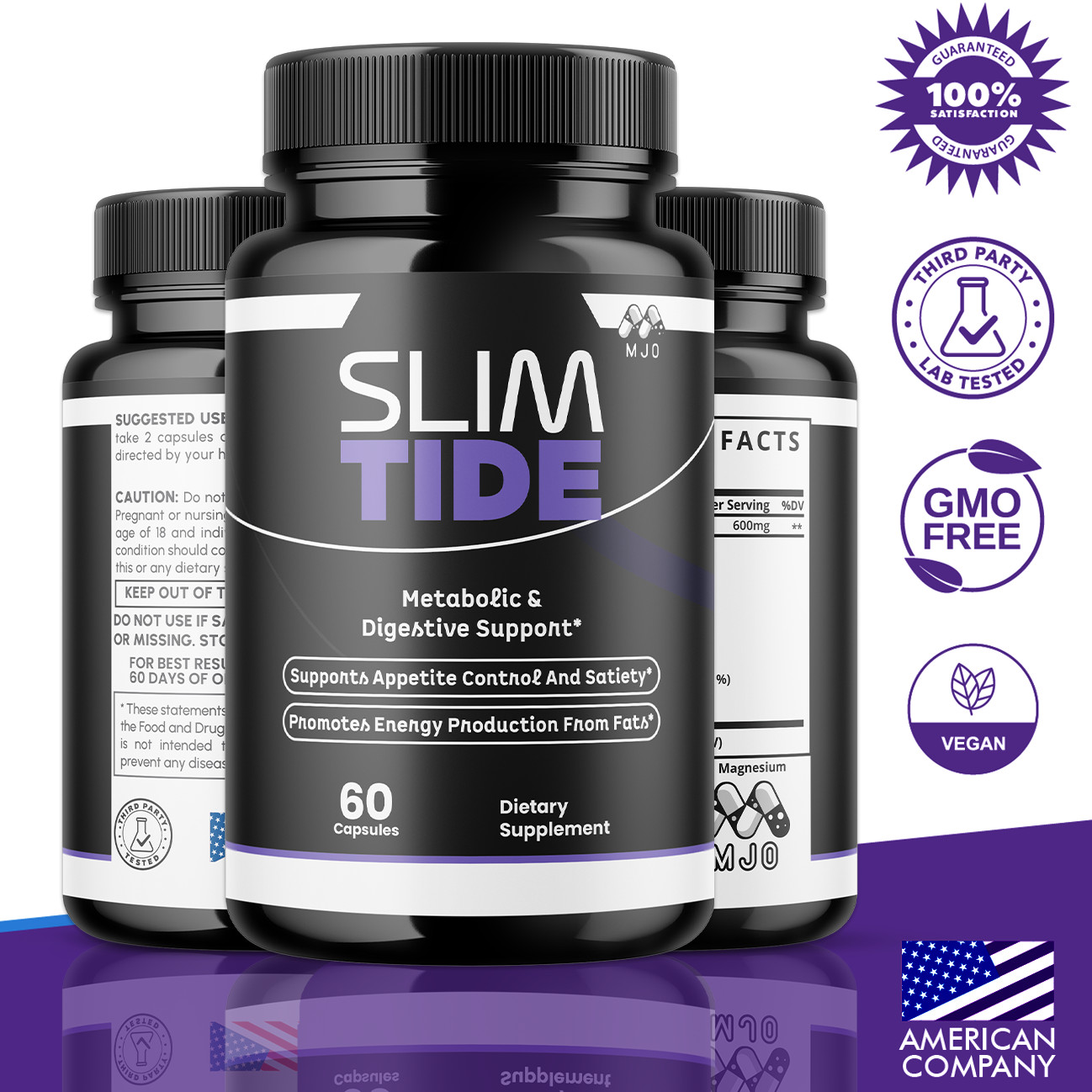 (5 Pack) Slimtide Advanced Weight Management Health Formula Slim Tide 300 Caps