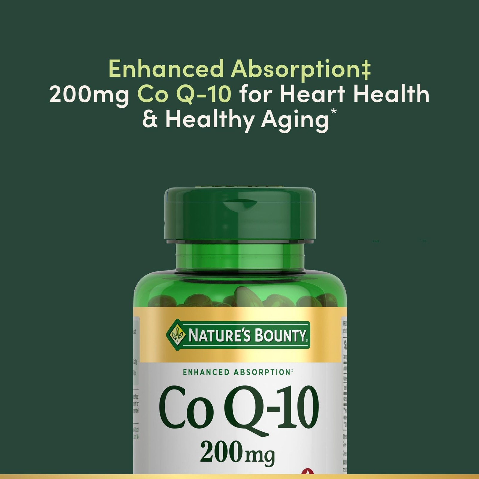 Nature’s Bounty CoQ10, Supports Heart Health, Dietary Supplement, 200mg, 80 R…