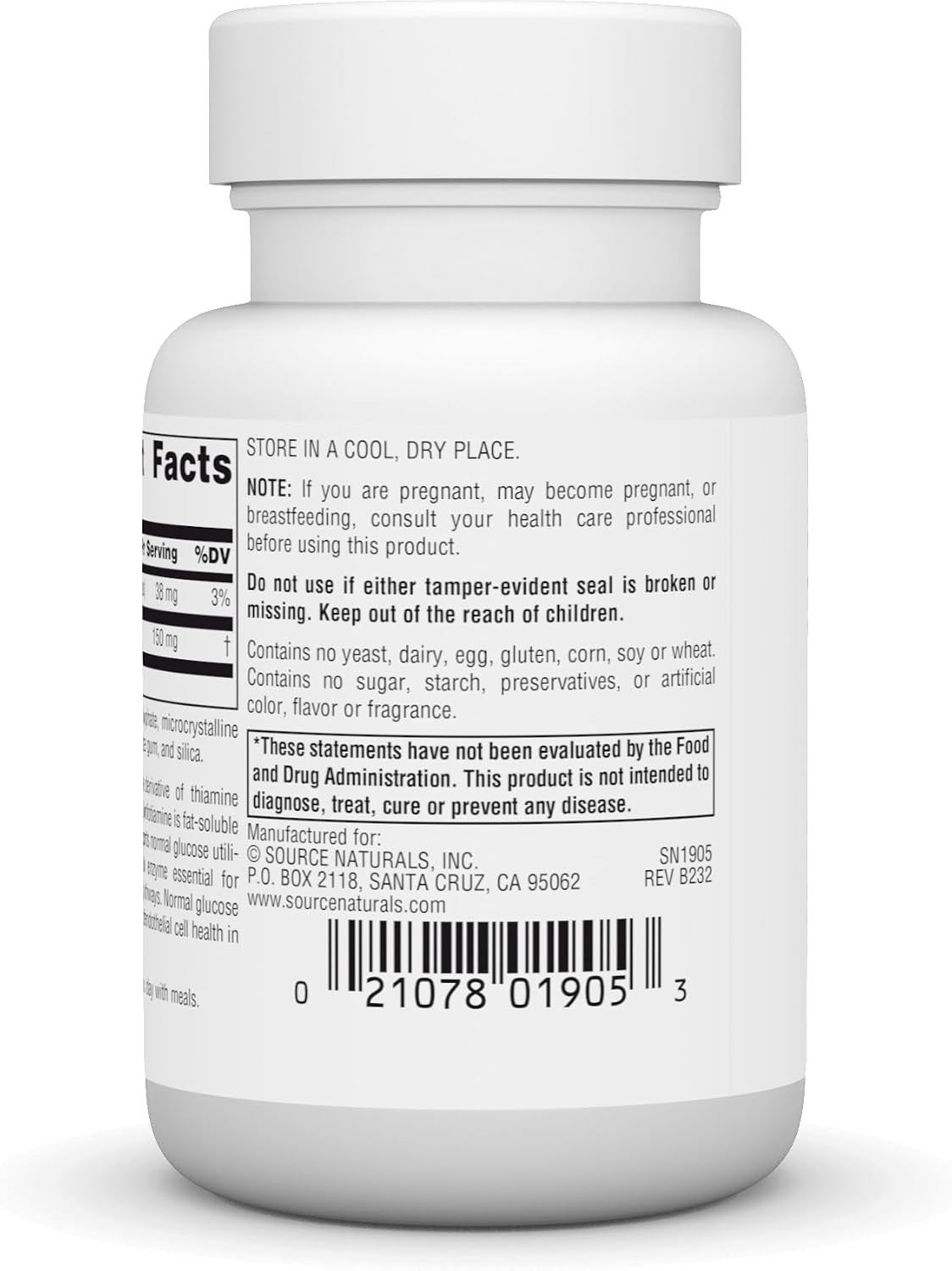 Benfotiamine 150mg – Gluten-Free Vitamin B-1 for Brain Health & Wellness