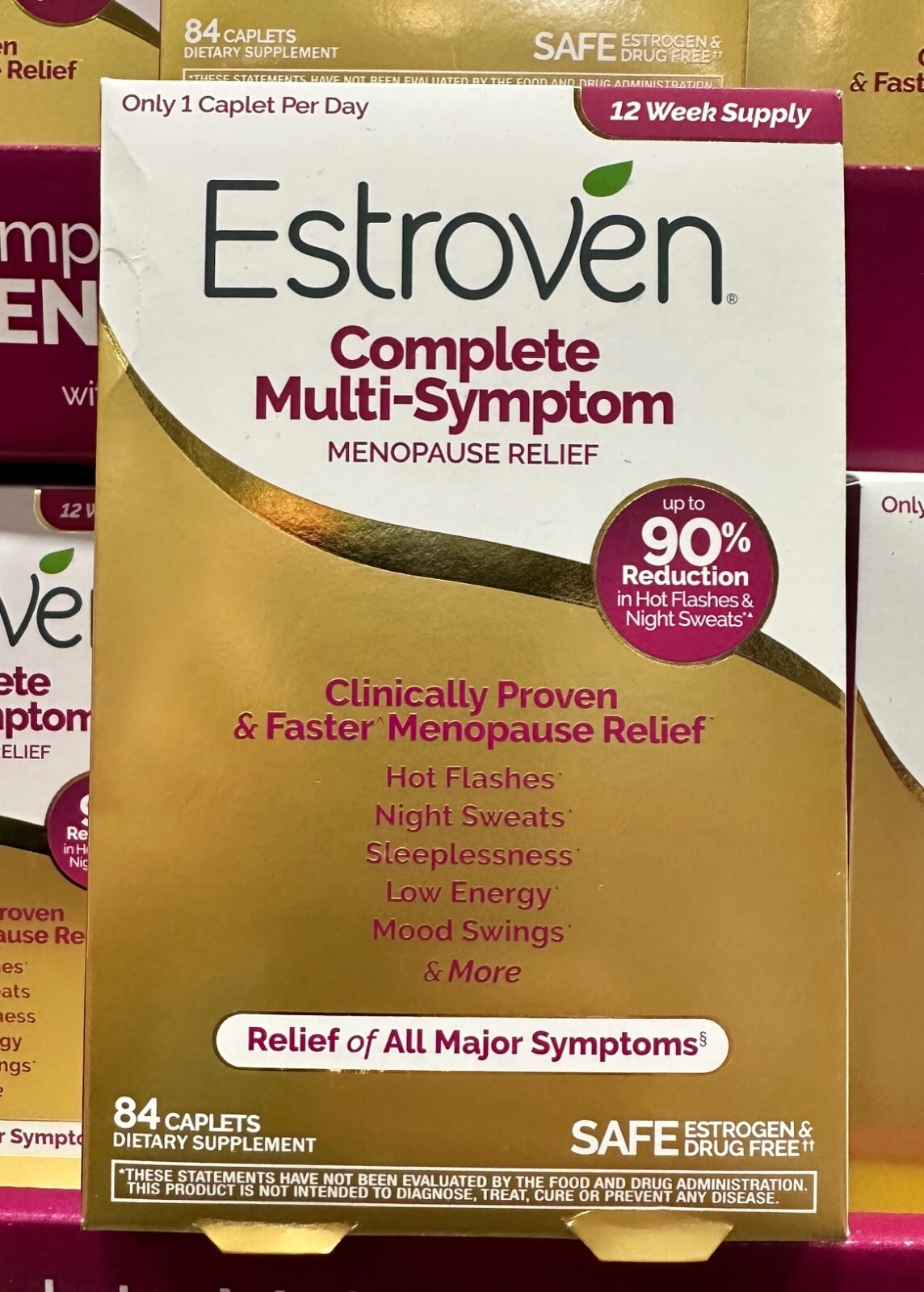 Estroven Complete Multi-Symptom Menopause Relief, 84 Caplets