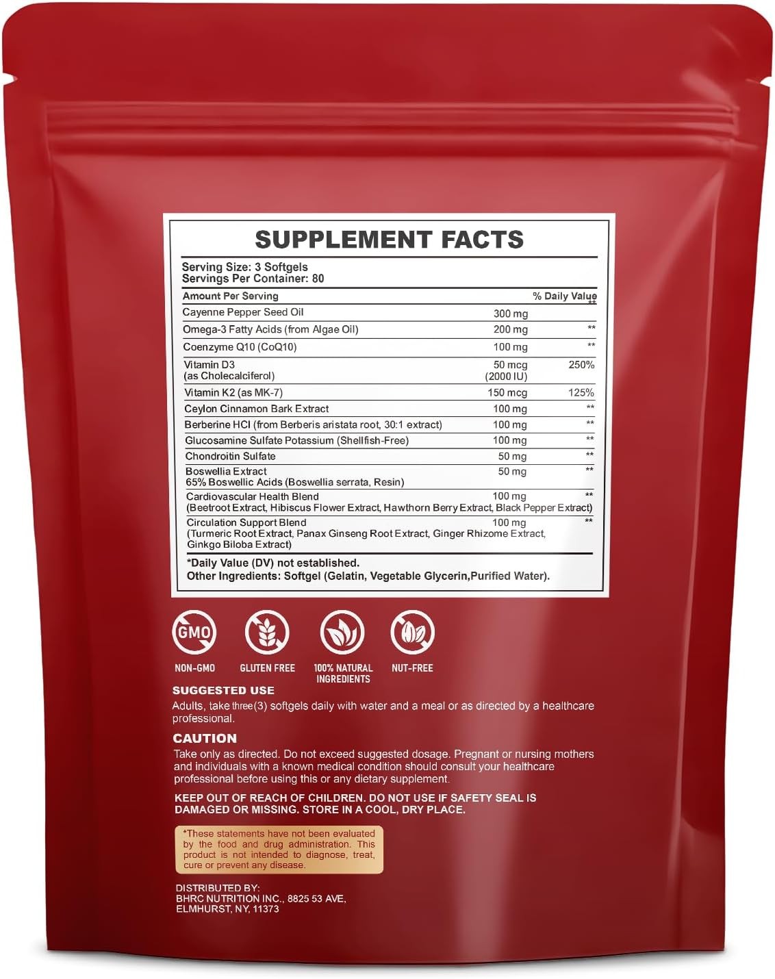 Cayenne Pepper Softgels with Vitamin D3+K2 & Beetroot – Circulation, Metabolism
