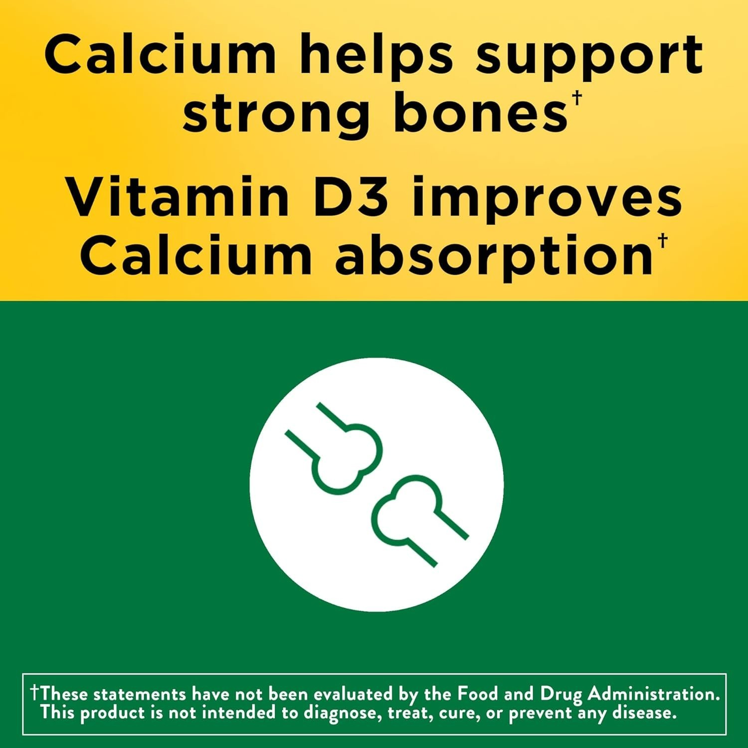 Gluten-Free Calcium 600 mg with Vitamin D3 – 60 Tablets for Stronger Bones
