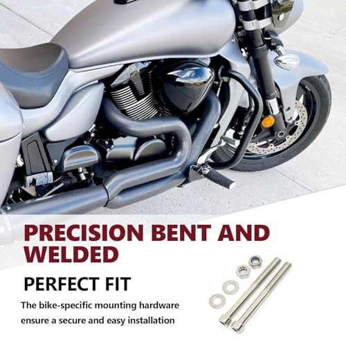 Engine Guard Highway Crash Bar Protector Replacement for Suzuki Boulevard Black