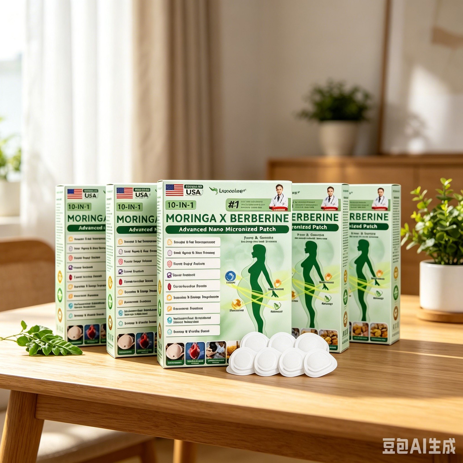 Moringa Luxarise & Berberine 10-IN-1 Nano Advanced Microneedle Patch