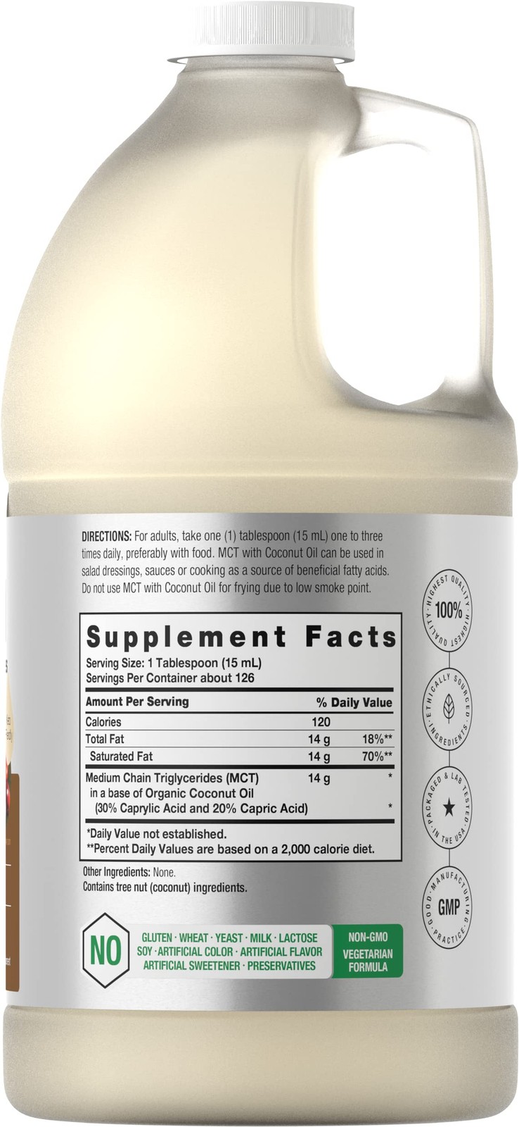 Horbäach Horbach Mct Oil 64 Oz 100 Pure Blends Coffee Tea Juice And Liquids