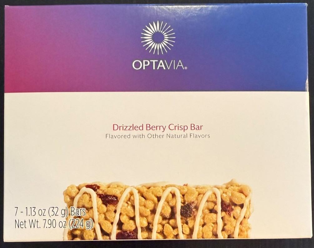 Drizzled Berry Crisp Bar (7) Optavia 1/27 NIB FREE SHIP