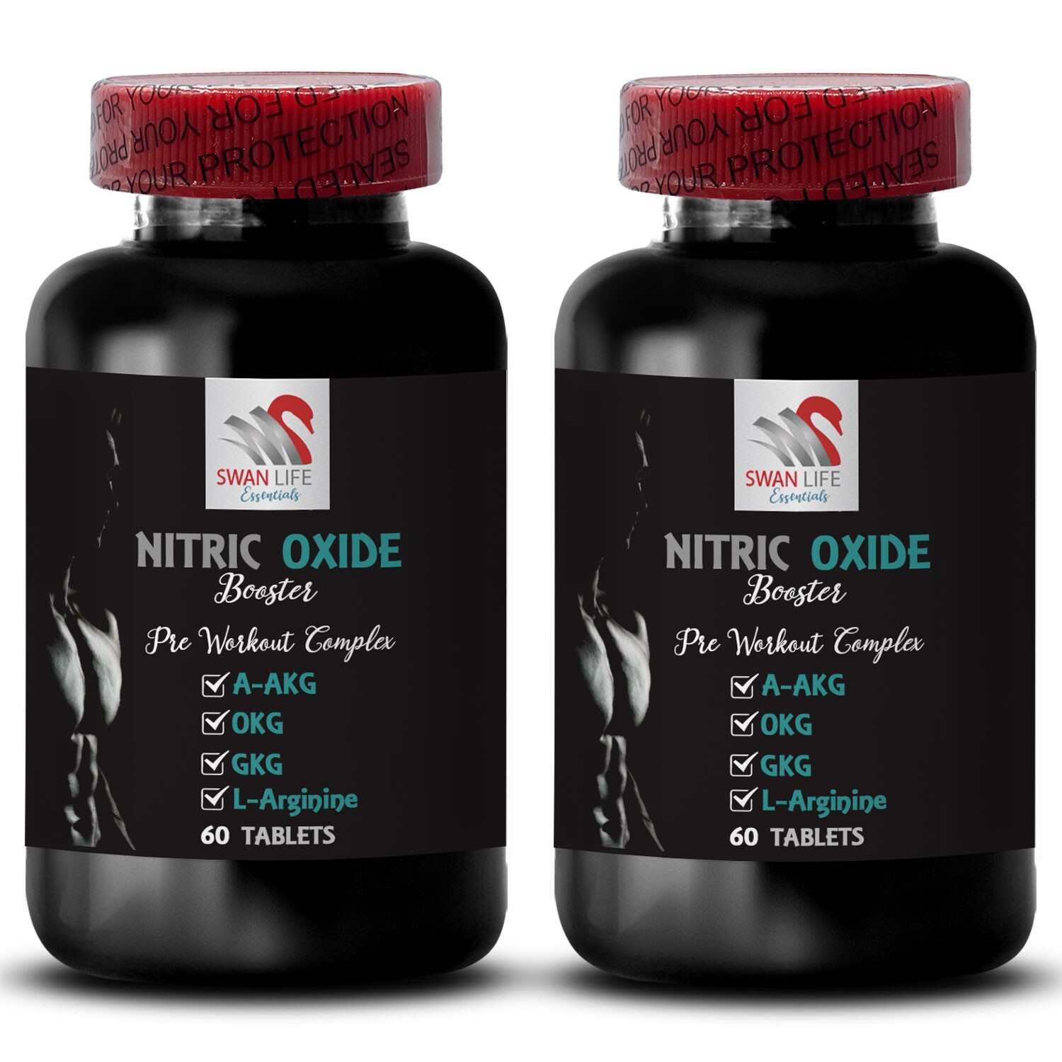 Muscle Flow – NITRIC OXIDE BOOSTER – Energy Charge 2 Bottles 120 Tablets