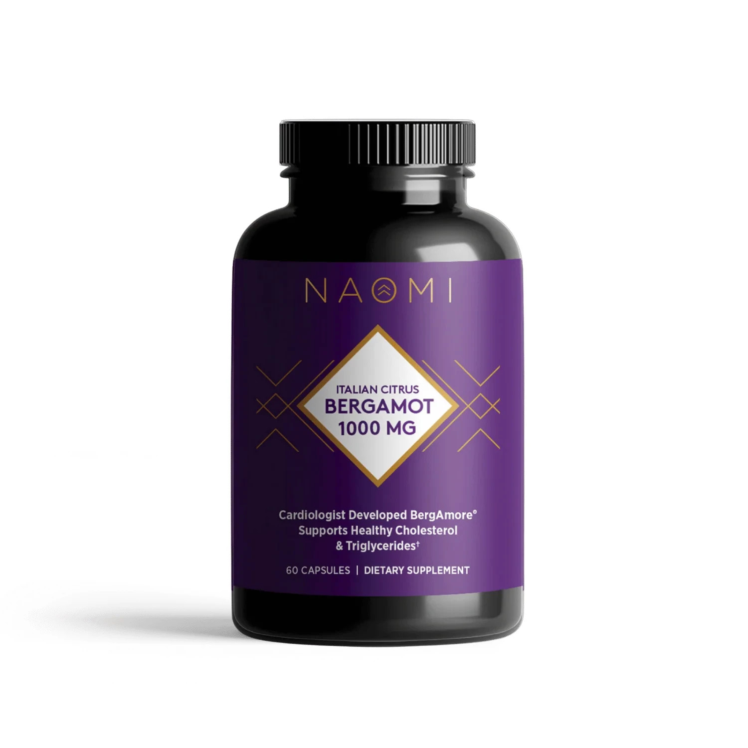 NAOMI Italian Citrus Bergamot 1000mg Extra Strength Cholesterol Support 60ct