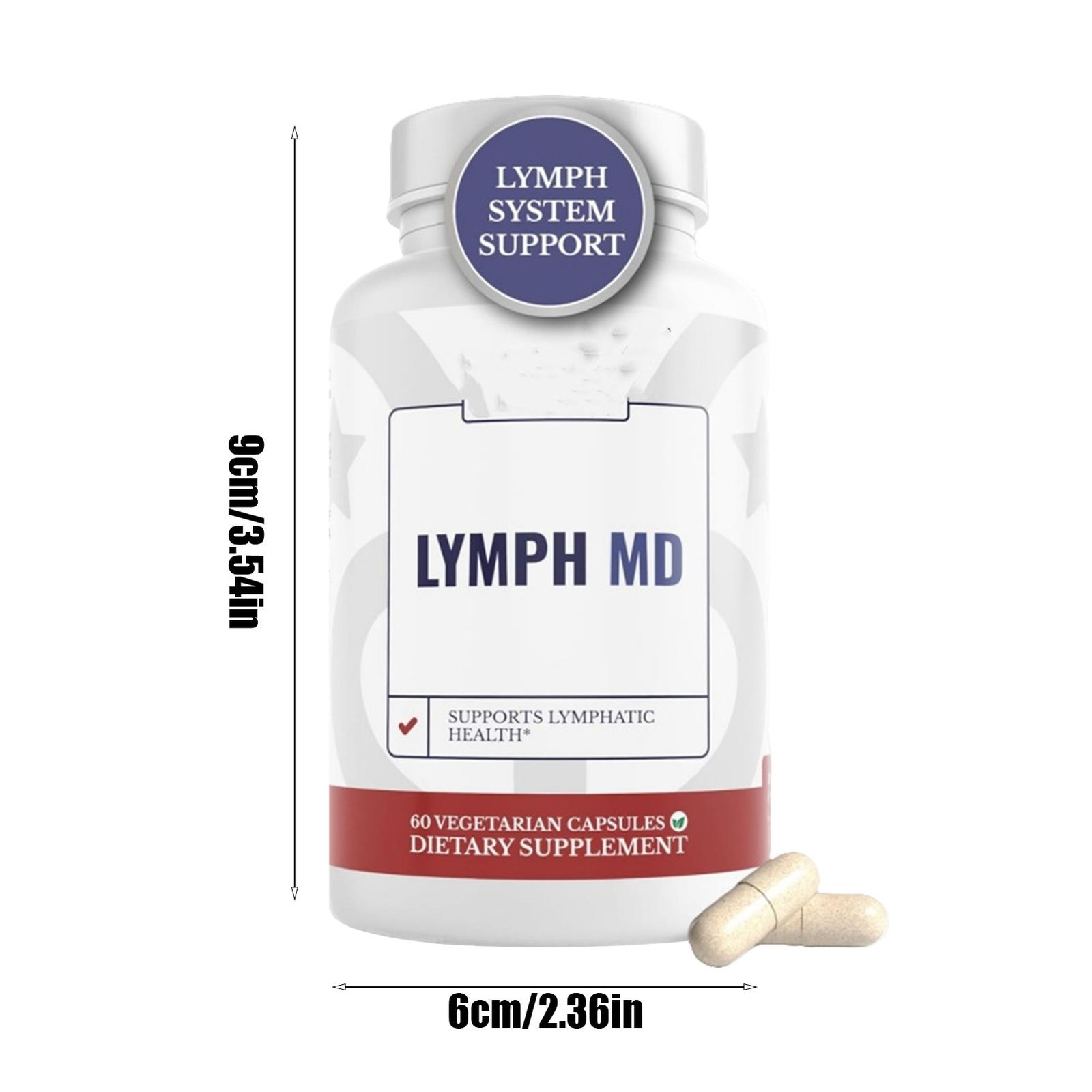 Lymph 5X MD And Lymphatic System Supplement With 9 Botanicals. Men – Women 60Cap