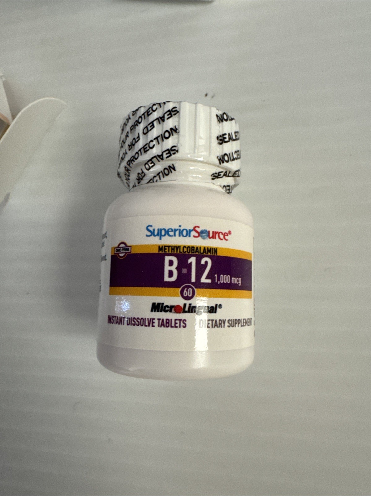 Lot Of 2 Methylcobalamin B-12, 1,000 mcg, 60 MicroLingual® Instant Dissolve Tabl