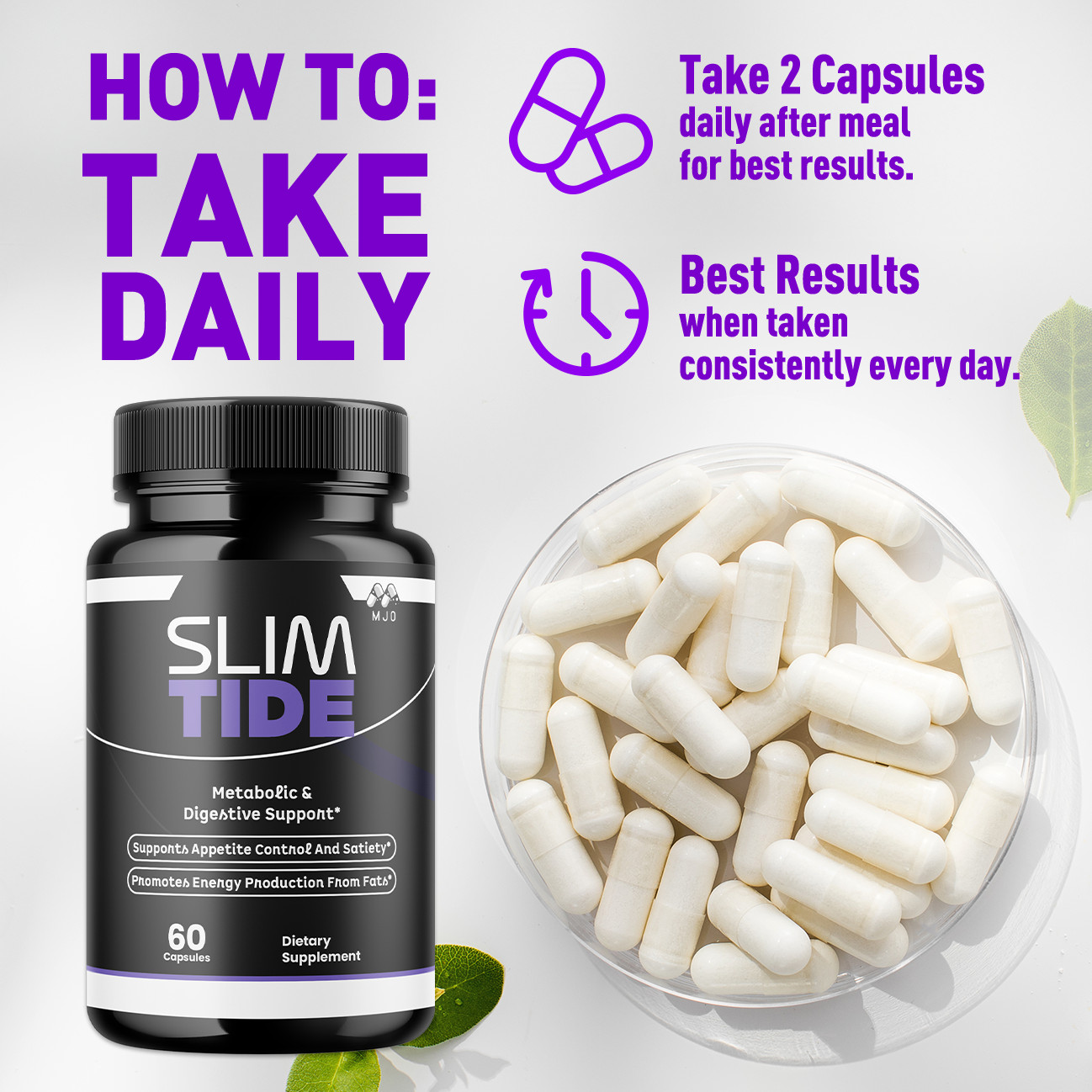 (5 Pack) Slimtide Advanced Weight Management Health Formula Slim Tide 300 Caps