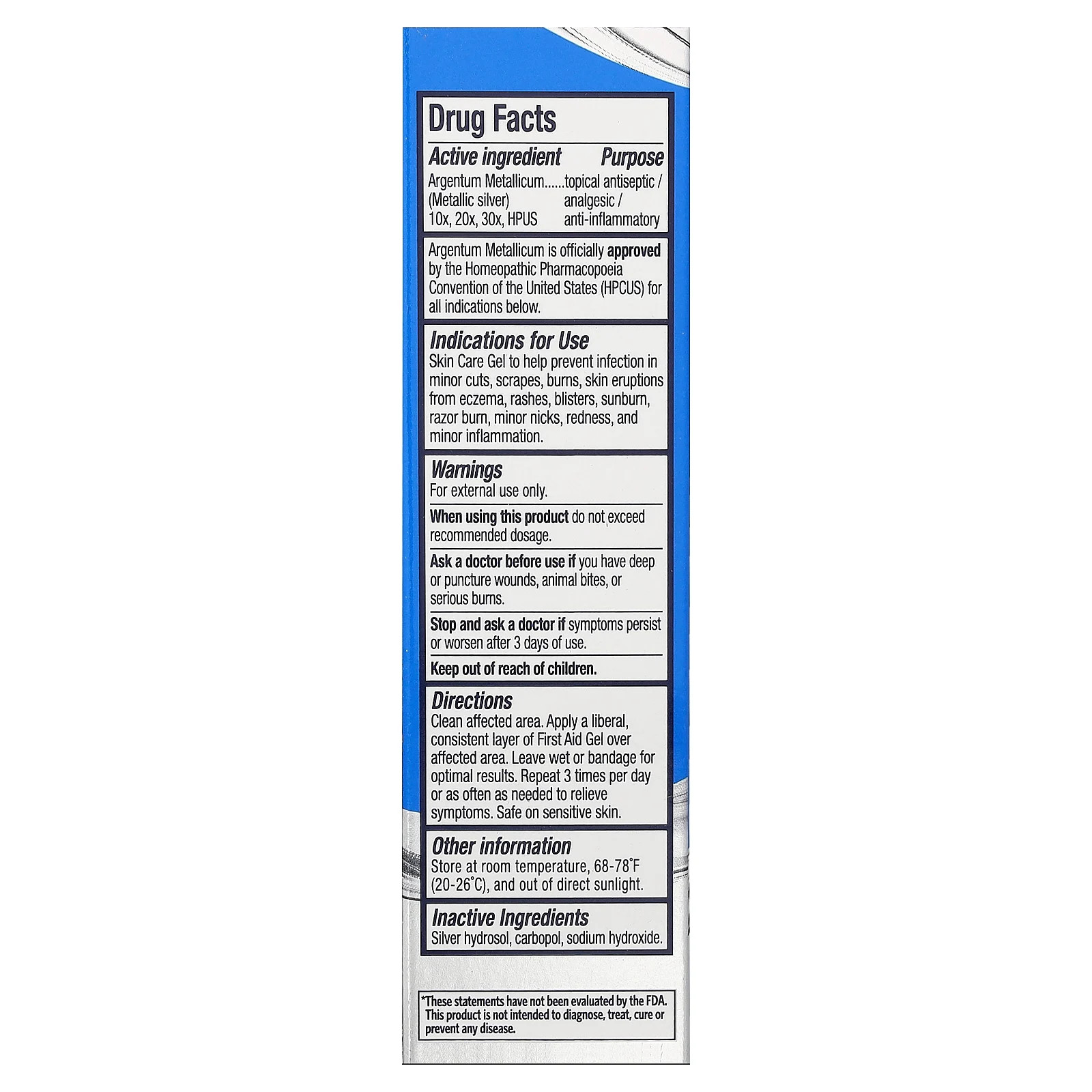 First Aid Gel, 0.5 fl oz (14.5 ml)