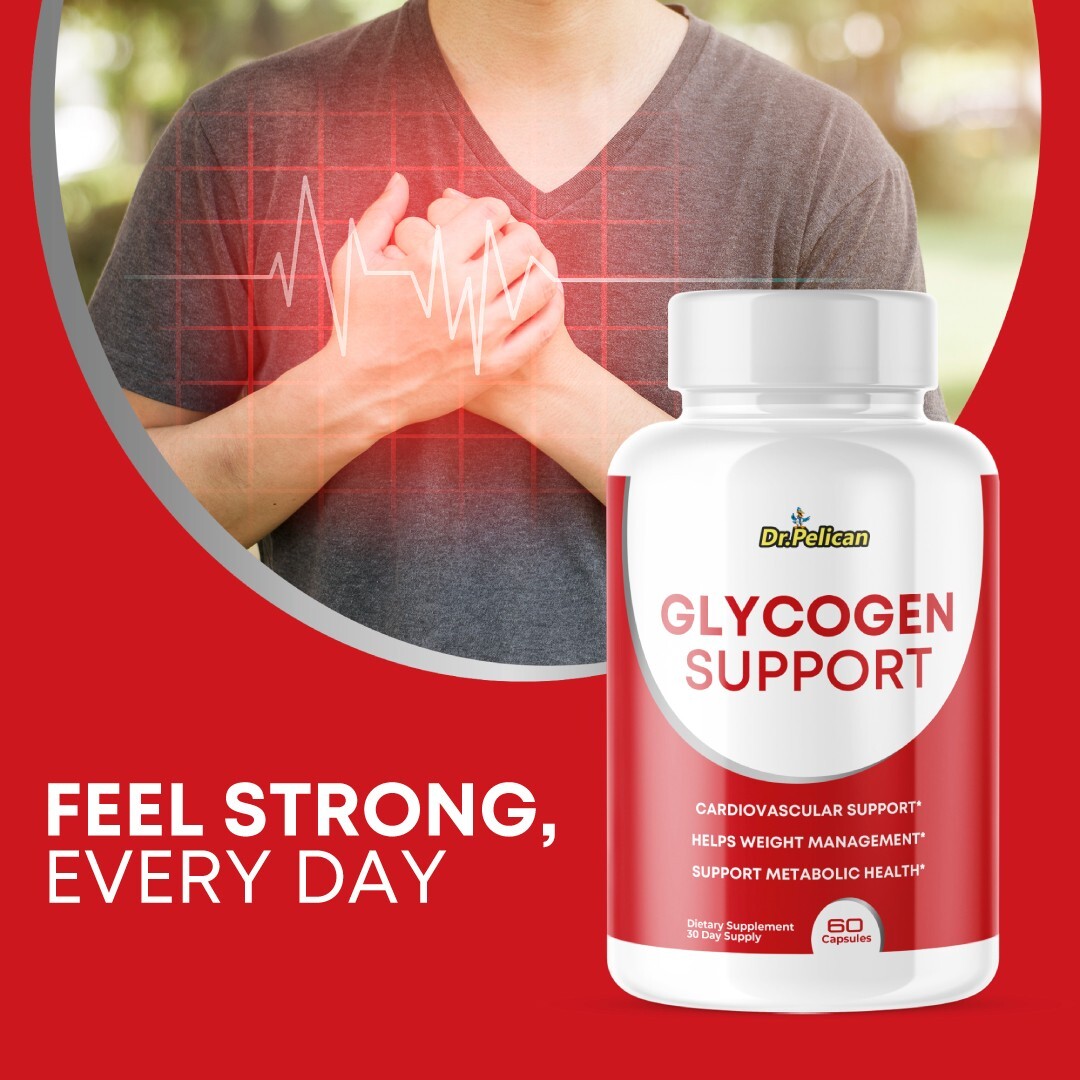 GlycogenSupport-Cardiovascular Health,Blood Pressure & Sugar Support-10 Bottles
