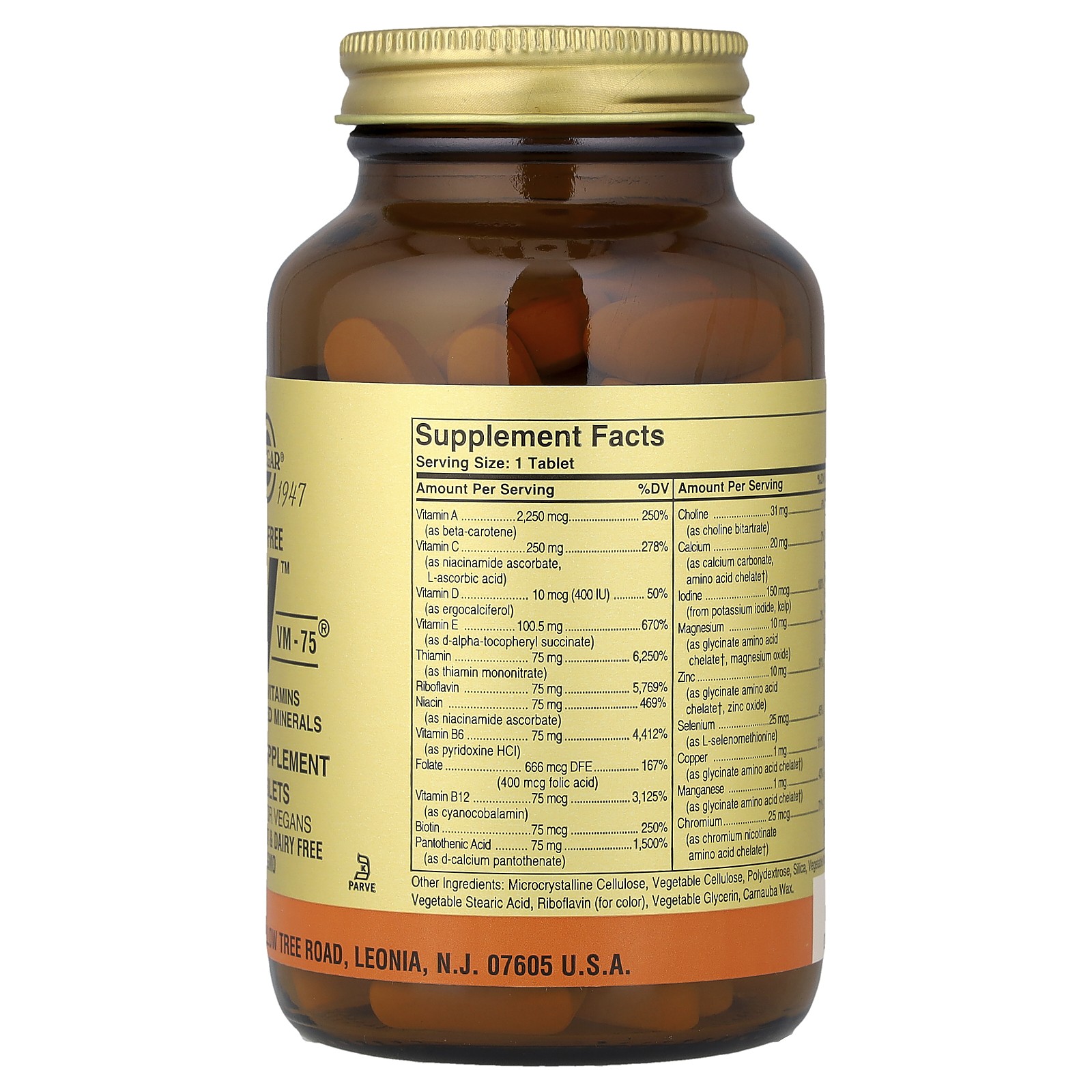 Formula V, VM-75, Multiple Vitamins With Chelated Minerals, Iron-Free , 90