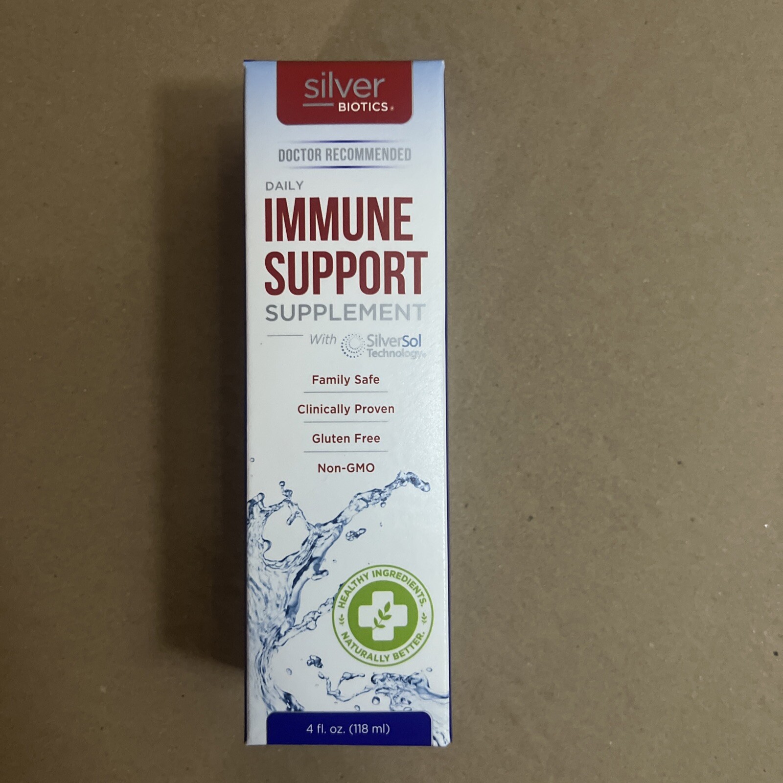 Silver Biotics Daily Immune Support ，SilverSol Tech, 4 Fl Oz EXP：10/2024