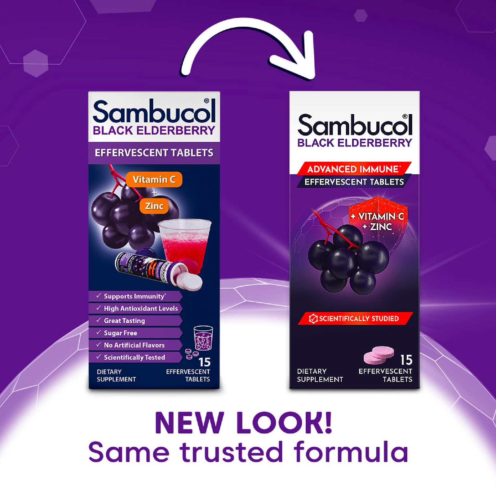 Sambucol Black Elderberry Effervescent Tablets – 15 Count (Pack of 1)