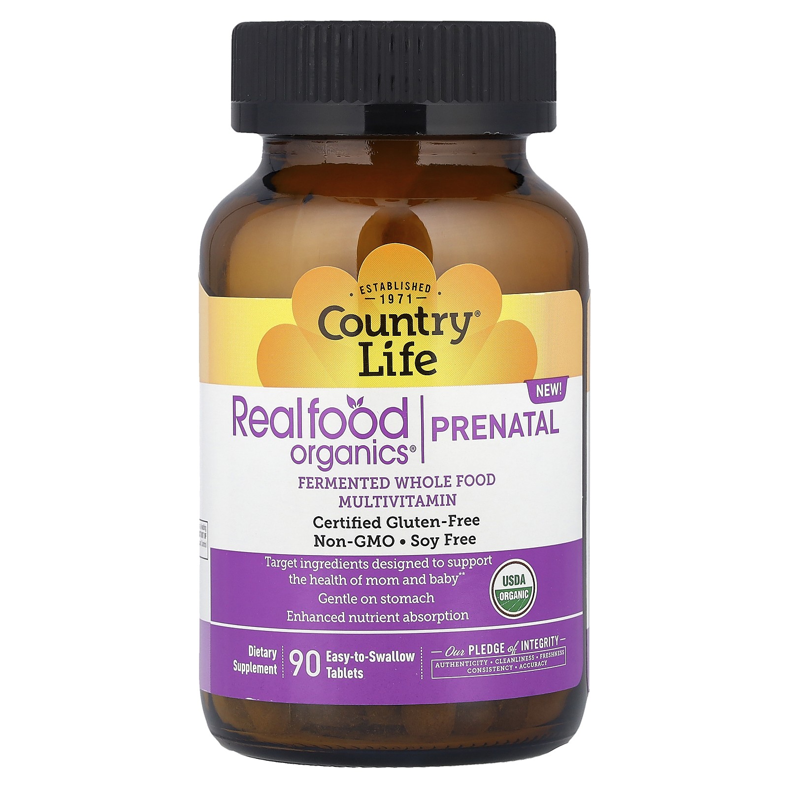 Realfood Organics®, Prenatal, 90 Easy-to-Swallow Tablets