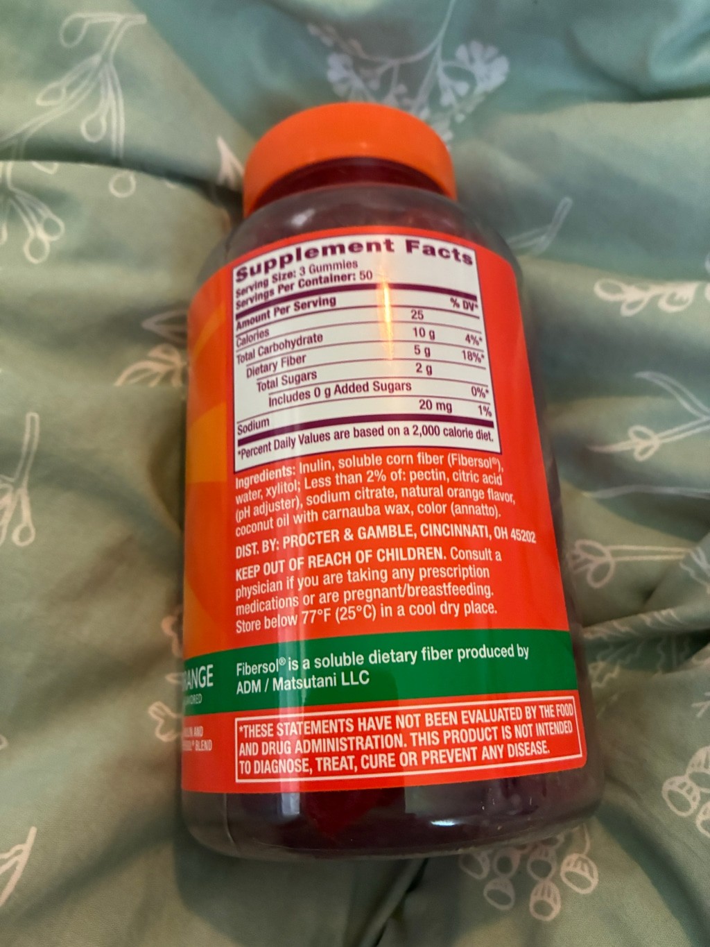 Meta Mucil Fiber Gummies One Size Orange Red