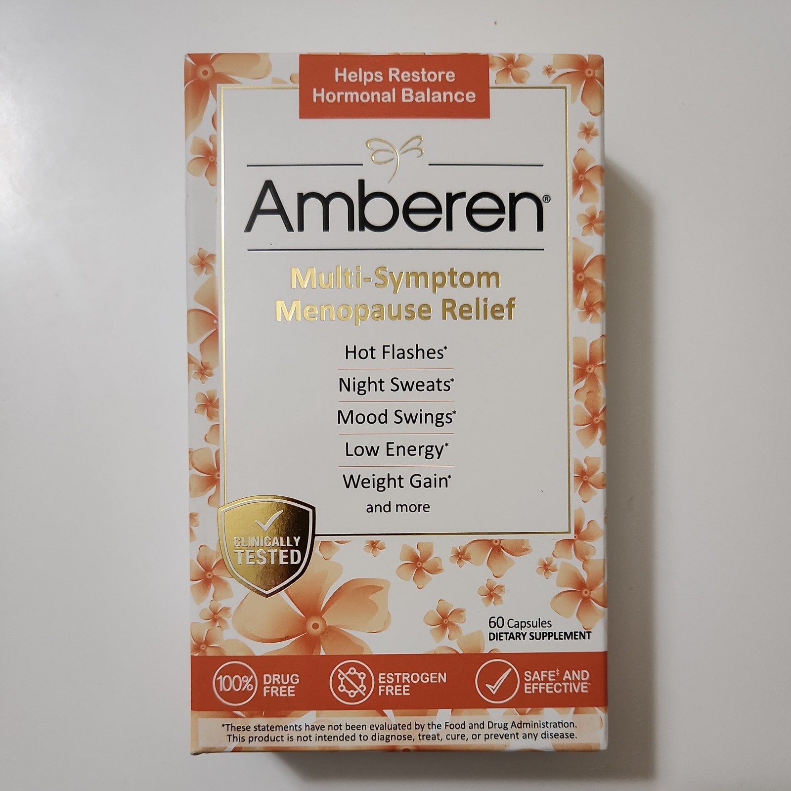 Amberen multi symptom Menopause Relief Capsules 60 caps Exp 2025+