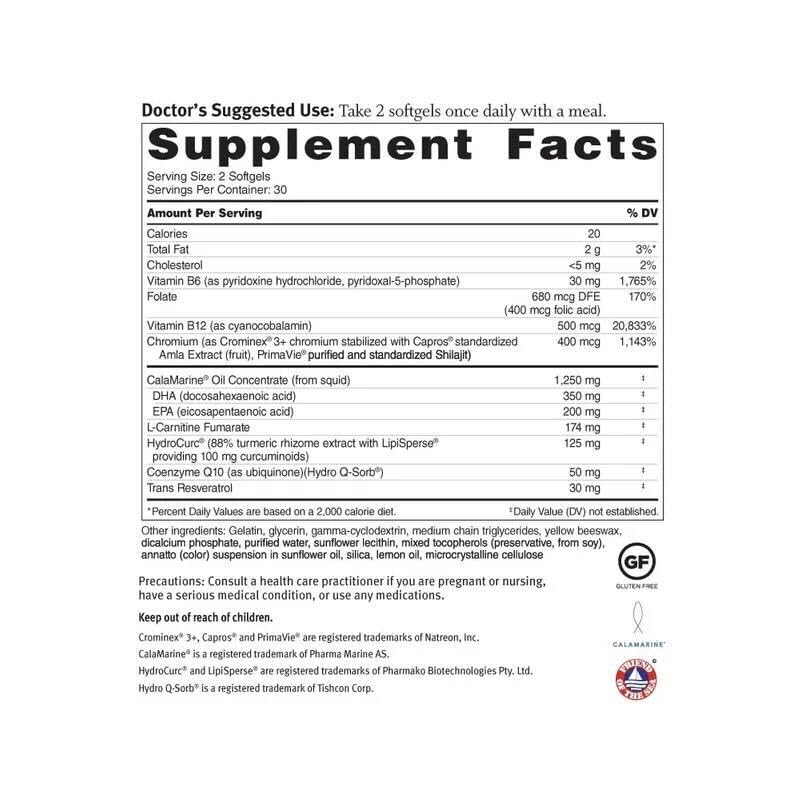 Dr. Sinatra Omega Q Plus Resveratrol And Turmeric – Omega-3 Supplement Coq10
