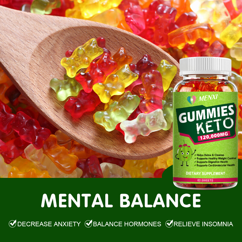 60pcs Keto Gummies Detox Cleanse Weight Loss Control Digestive Health Burn Fat