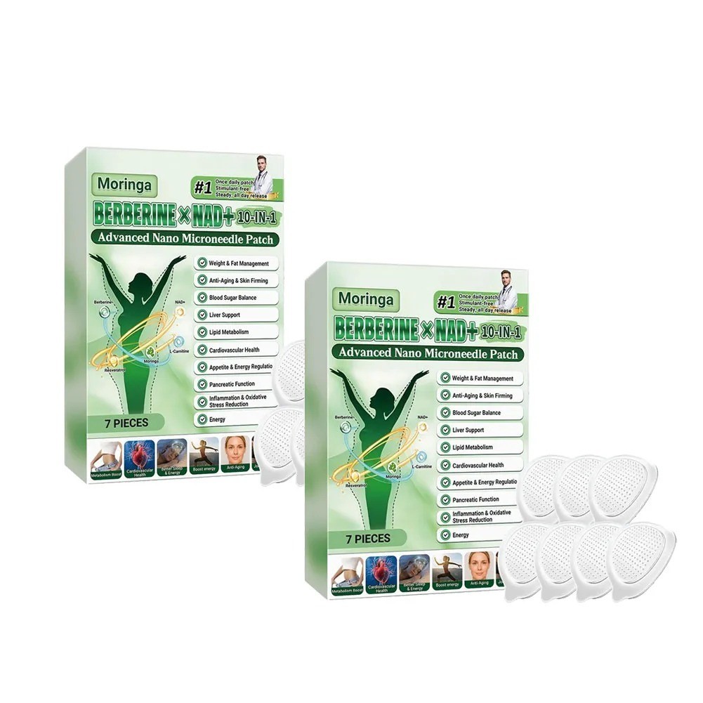 Moringa Berberine 10-in-1 Advanced Nano Microneedle Patch (7pcs/box)*