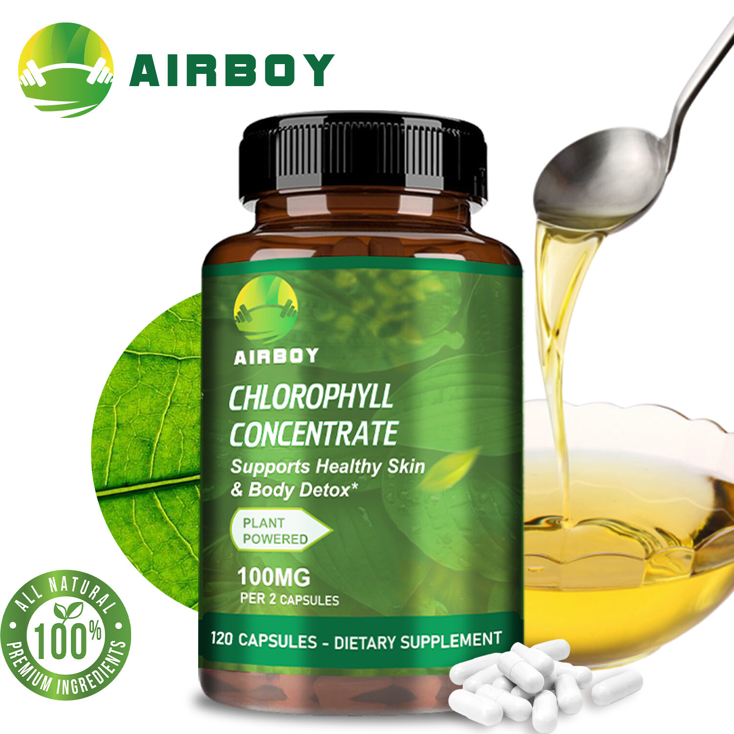 Chlorophyll Concentrate-Skin Health,Internal Deodorization,Detox,Immune Support