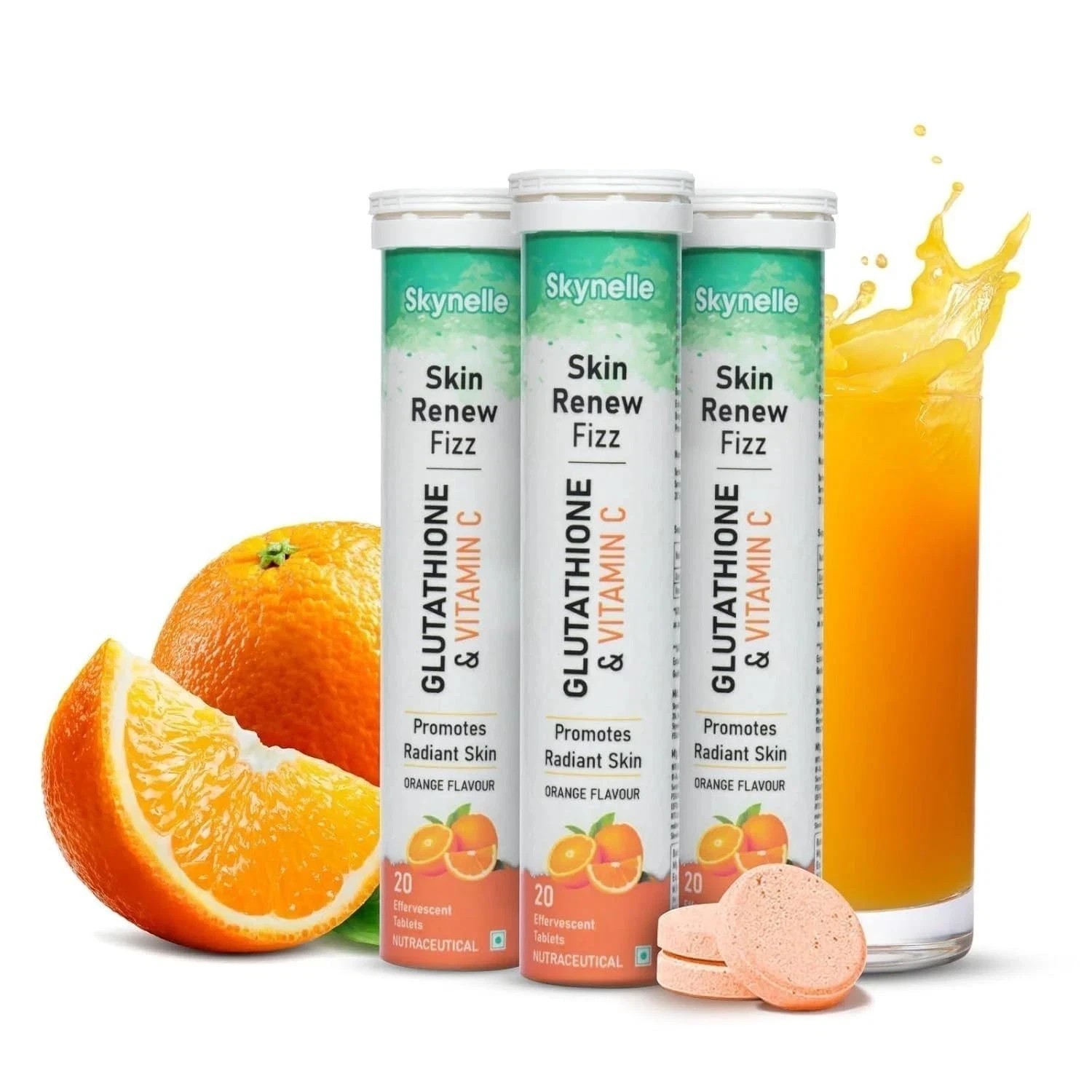 60 Tabs of Skynelle Glutathione Supplement For Skin Radiance For Glowing Skin R4