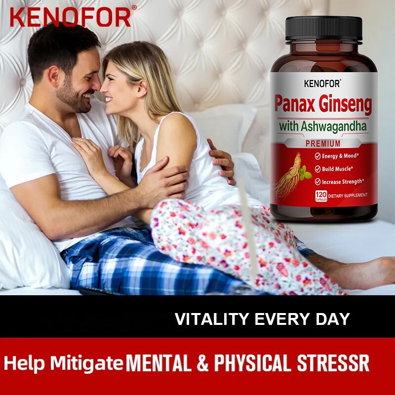 Panax Ginseng 120 Capsules Maca Support Performance Stamina Ability Supplement