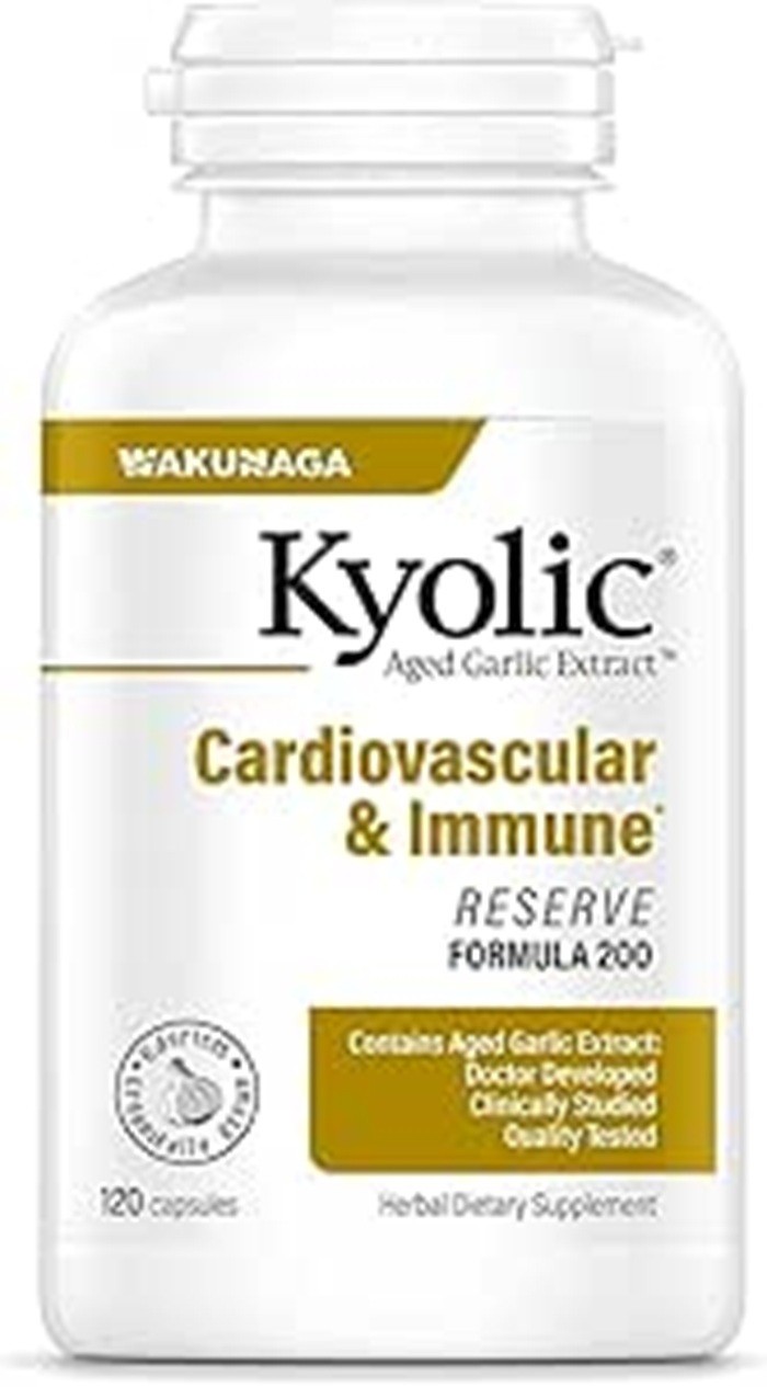 Kyolic Aged Garlic Extract Formula 200, Cardiovascular & Immune*, Reserve, 120 C
