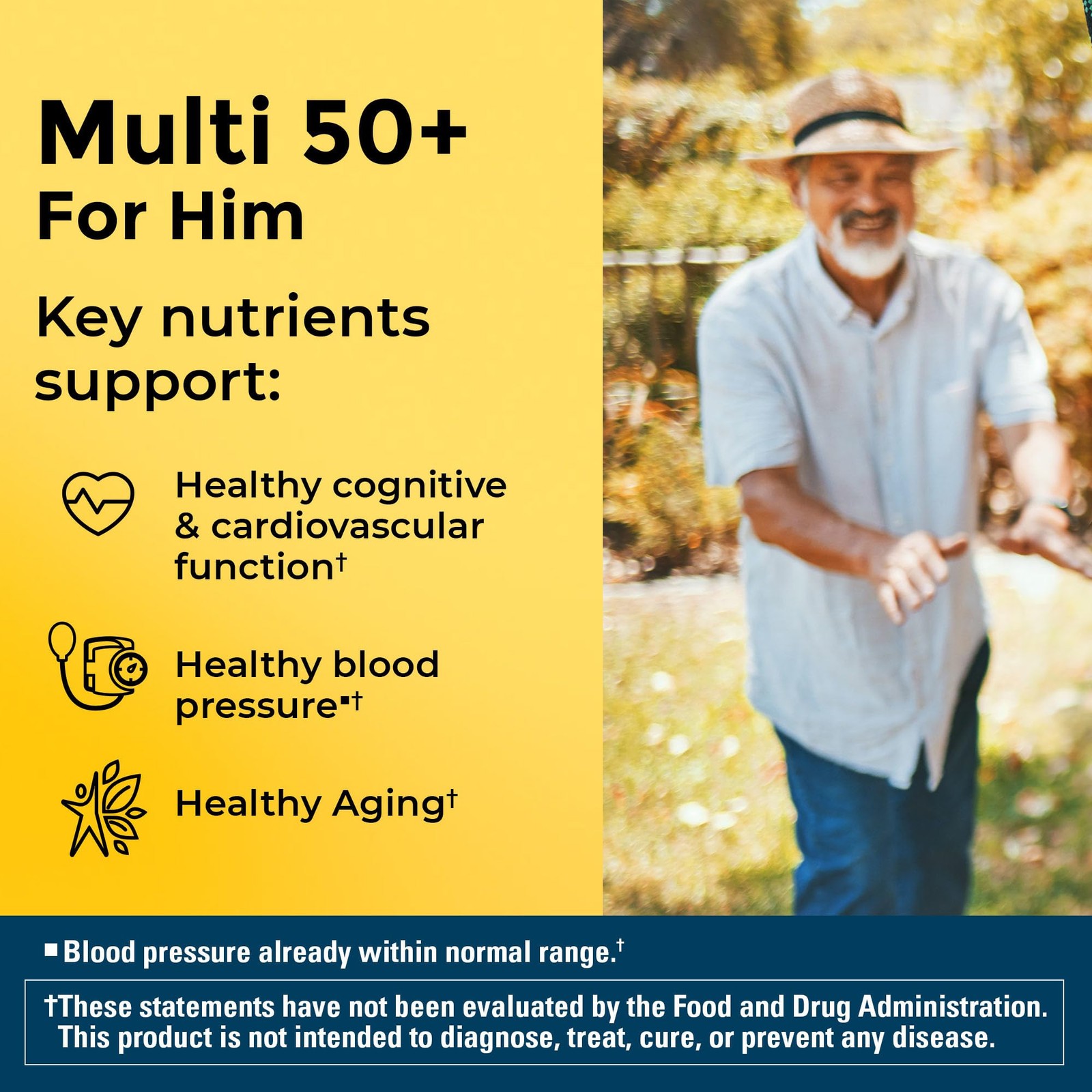 Nature Made Multivitamin for Men Over 50, Mens 90 Count (Pack of 1)