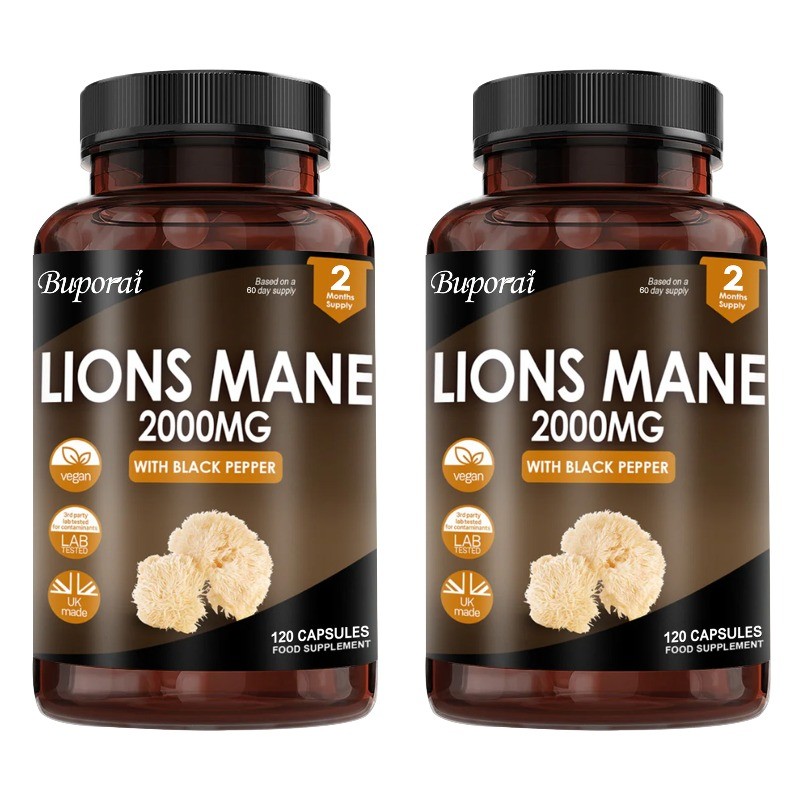 Lion’s Mane 2000mg 240pcs,For Memory & Focus,Support Brain Nervous System Health