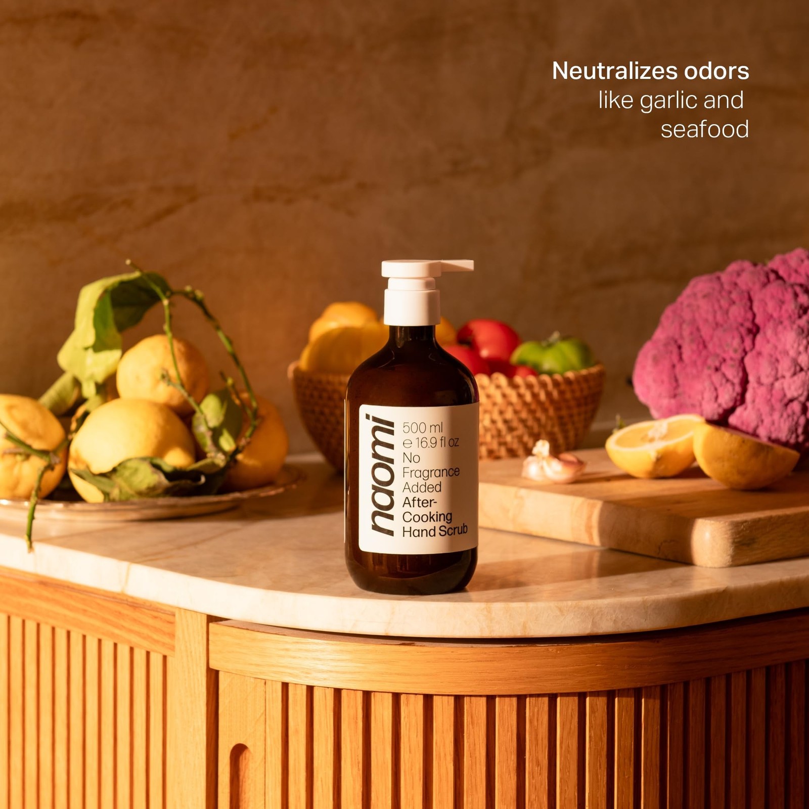 Naomi After-Cooking Hand Scrub | Odor Neutralizing Exfoliating Hand Wash for …