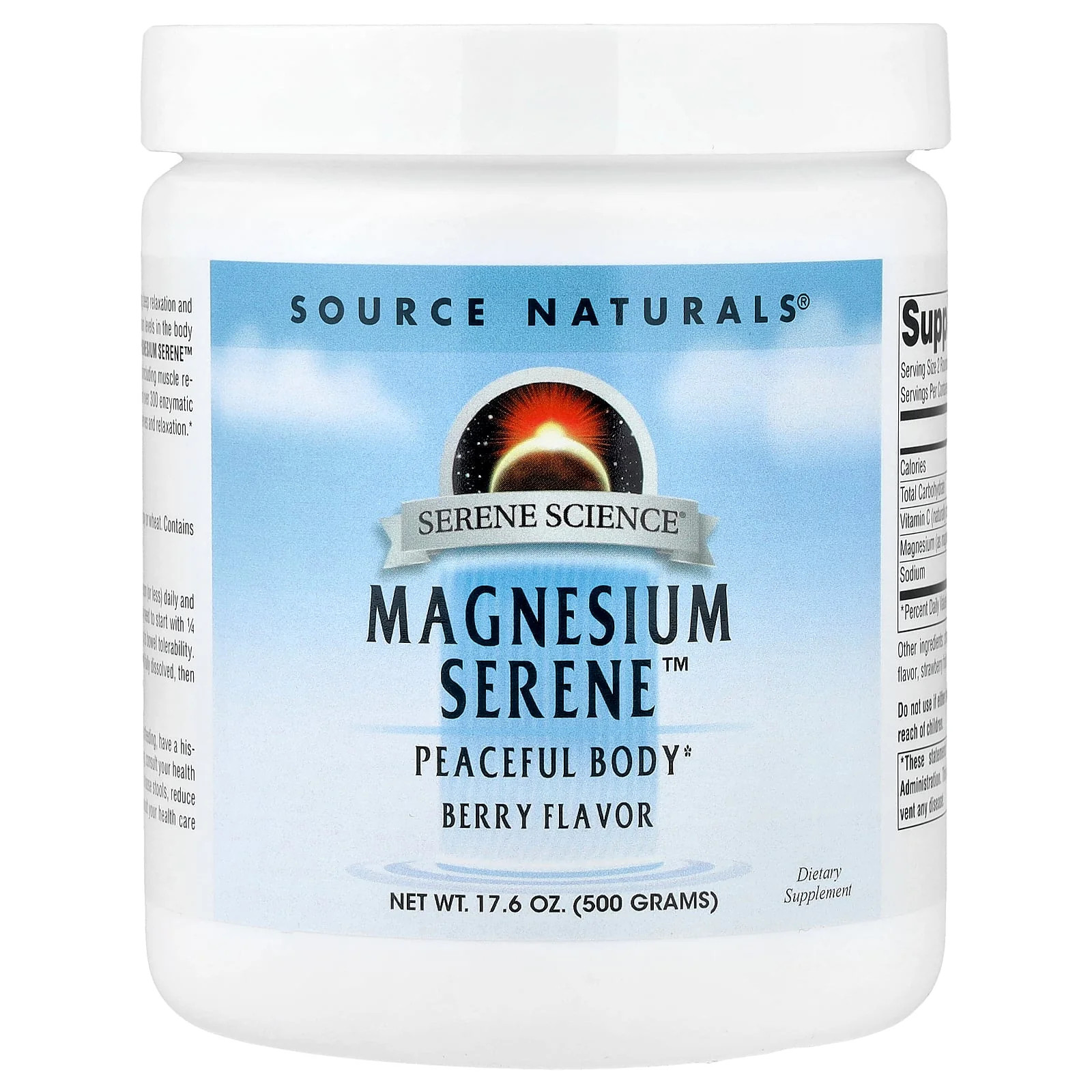 2 X Source Naturals, Magnesium Serene�, Berry, 17.6 oz (500 g)