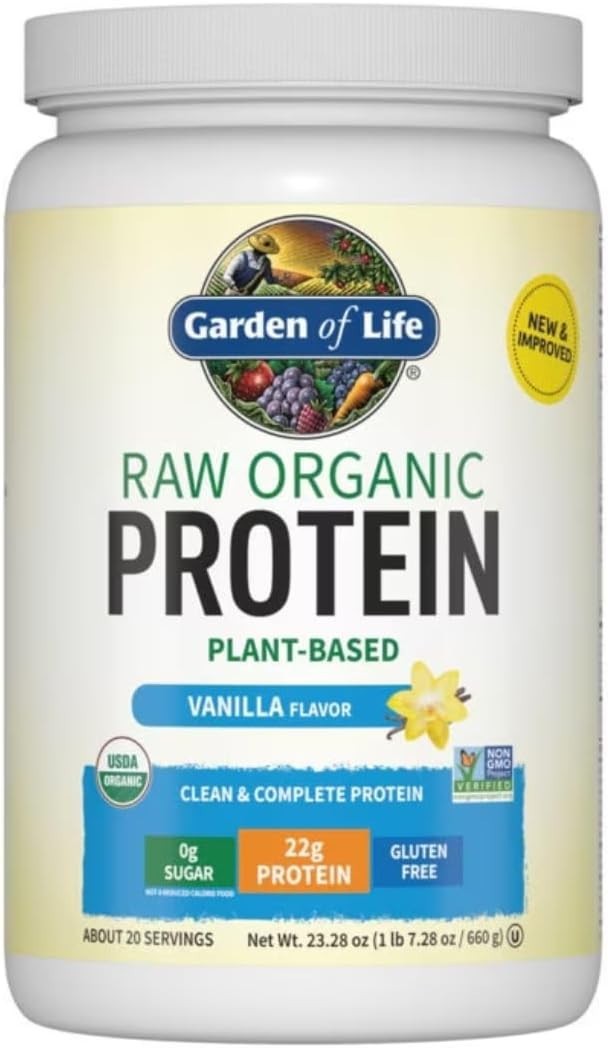 Sugar-Free Protein Powder with Probiotics – Vanilla, 20 Servings, 130 Cal