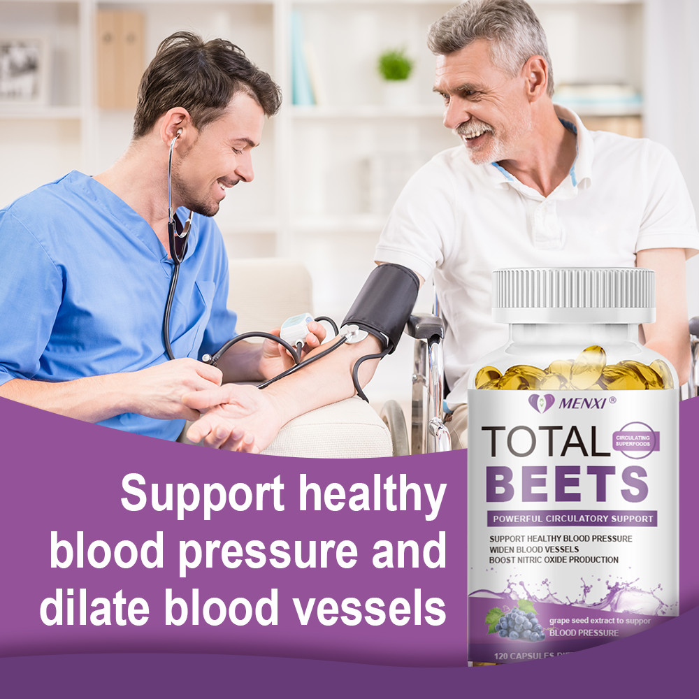 1-4 Packs Total Beet Root | Natural Energy & Blood Pressure Support Capsules