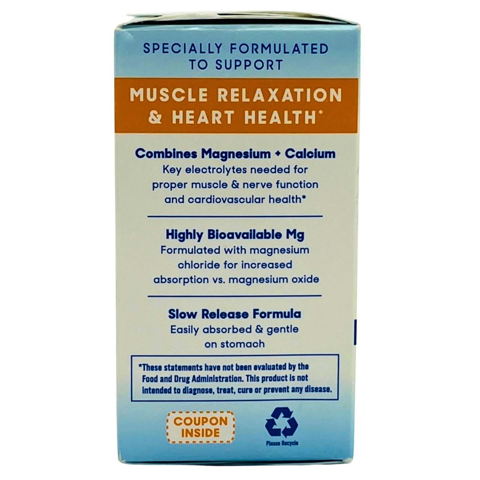 SlowMag Mg Muscle + Heart Magnesium Chloride + Calcium – 4 Pack – New