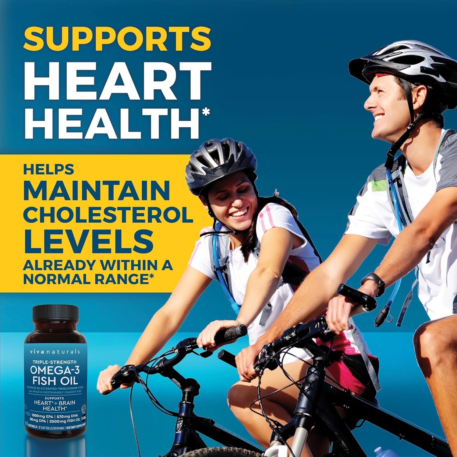 Omega-3 Fish Oil, Triple Strength, 2500 Mg, 60 Softgels – Re-Esterified Omega 3