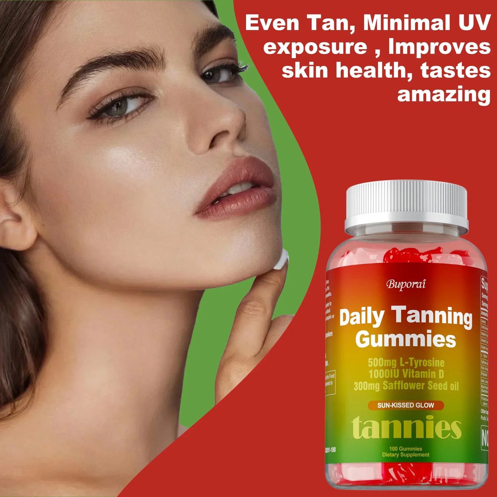 Daily Tanning 100pcs – Healthy Skin Tone, Improve Dryness and Roughness