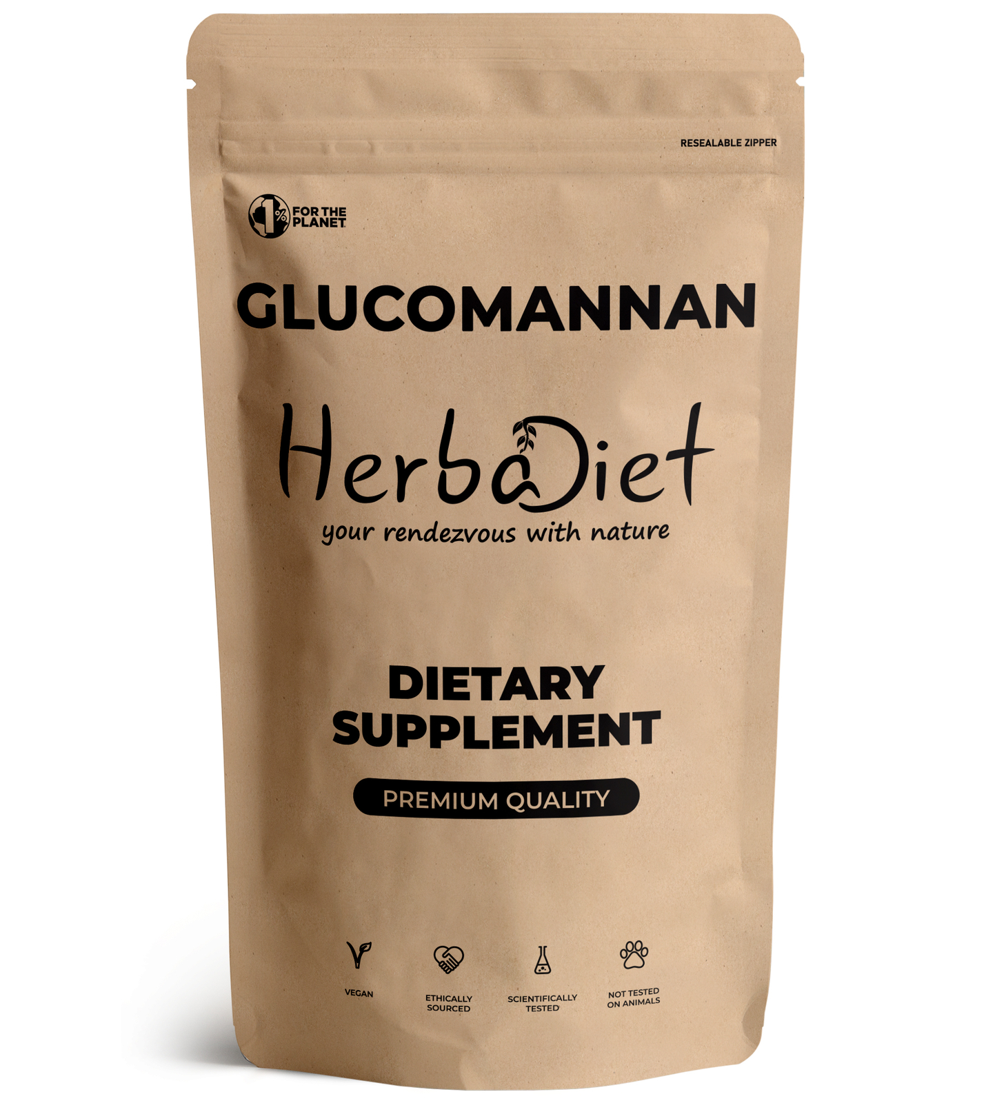 Glucomannan Konjac Fiber Powder – Appetite Suppressant for Diet & Weight Loss
