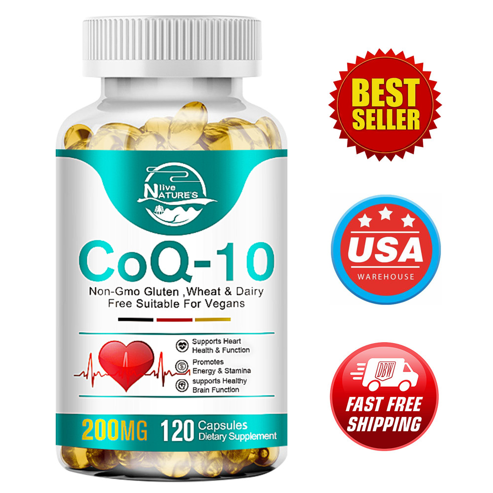 CoQ10(Ubiquinone) 200mg High Absorption Coenzyme Q10 Heart Health Support