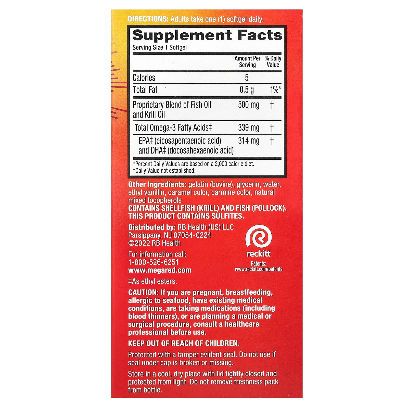 2 X Schiff, MegaRed, Omega-3s Fish & Krill Oil, Advanced 4in1, Vanilla, 500 mg,