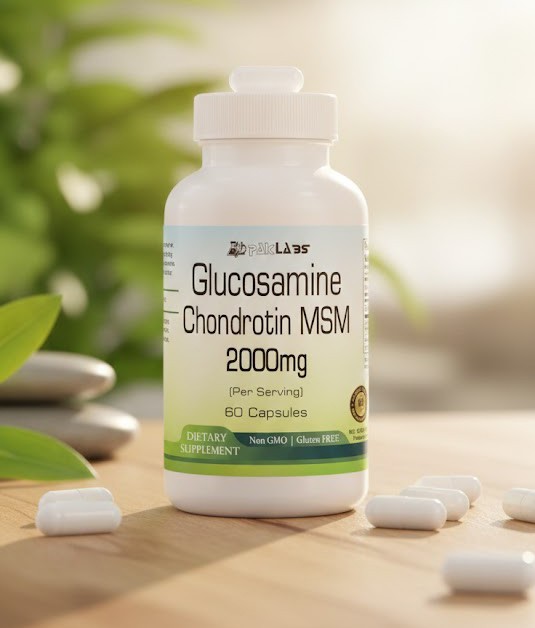 Glucosamine Chondroitin & MSM 2000mg Serving -, Bones Joint Support Pill Capsule