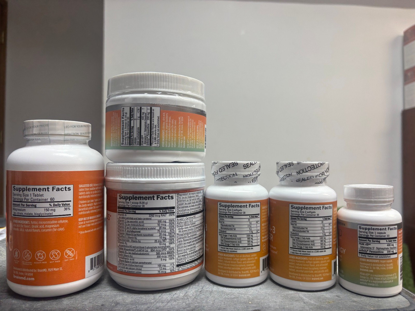 Brain MD Bundle – Omege 3 – Peak Energy – Magnesium – Memory Multi