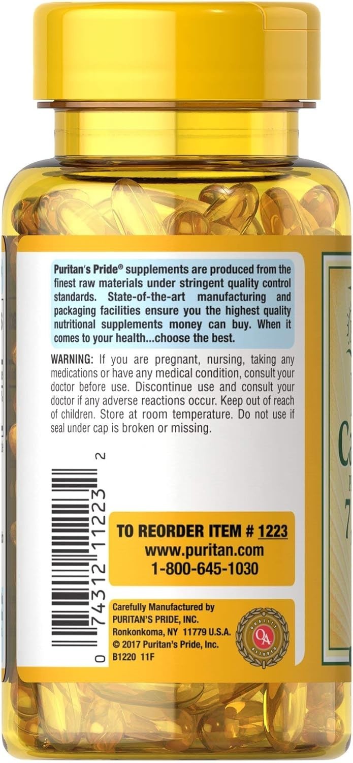 Puritan’s Pride Beta-Carotene 25,000 IU-250 Softgels