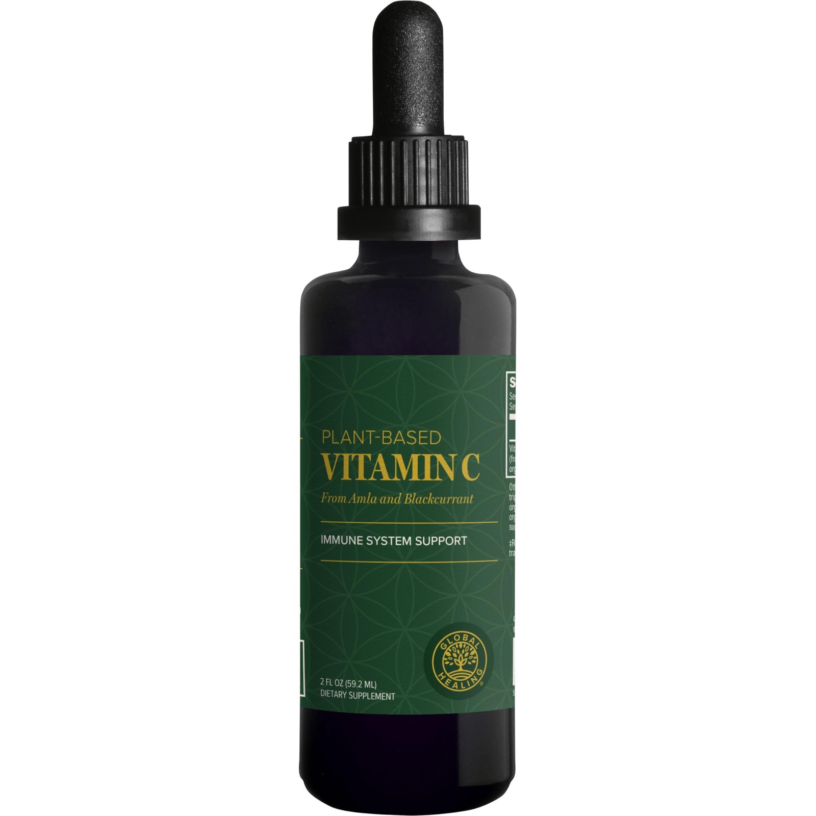 Global Healing Center USDA Organic Vitamin C Supplement Drops 180mg, Liquid V…