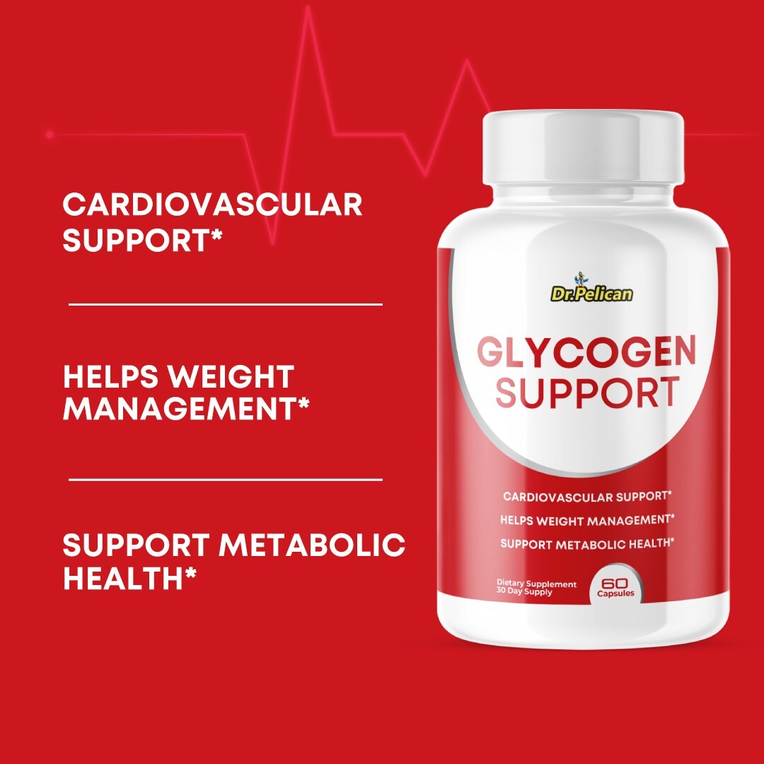 GlycogenSupport-Cardiovascular Health,Blood Pressure & Sugar Support-10 Bottles